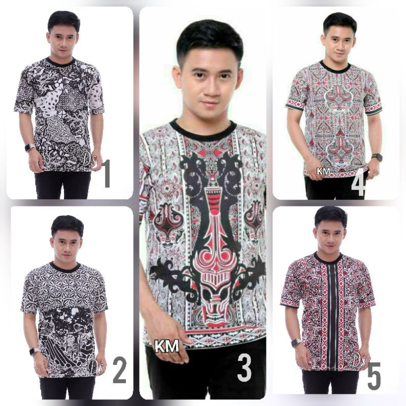 Jual Newarrival Kaos Batik Gorga Kaos Polo Kaos Etnik Fulprint Cod