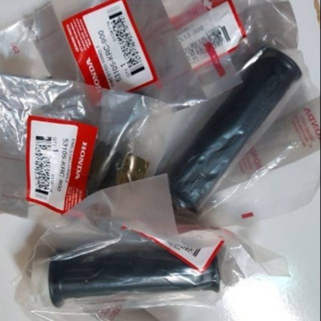 HANDFAT HANDGRIP+JALU STANG CB150R OLD CB150R NEW CBR 150 VERZA MEGAPRO NEW MONOSHOCK 1SET 4PCS ORI