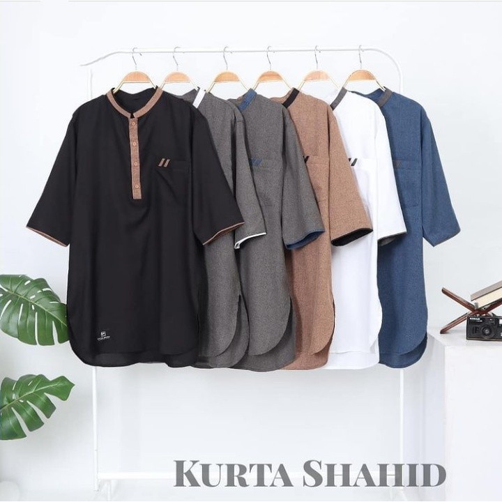 (FREE PARFUM)Koko Kurta SHAHID 3/4 band IJTIHAD bahan madinah FODU import