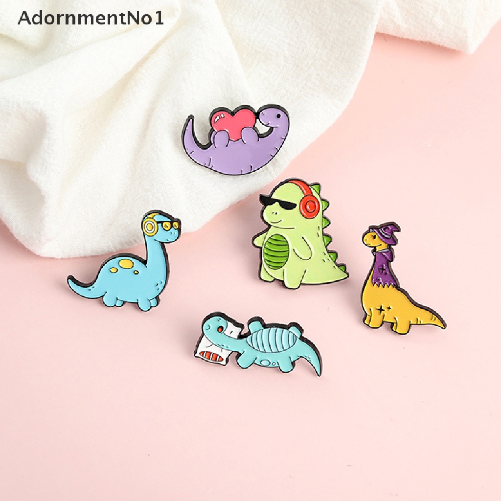 (AdornmentNo1) Bros / Pin Motif Kartun Dinosaurus + Hollow Untuk Aksesoris Pria / Wanita / Hadiah