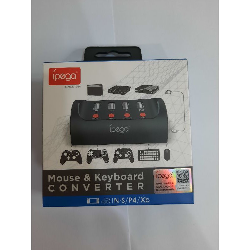 IPEGA PG-9133 MOUSE &amp; KEYBOARD CONVERTER FOR NINTENDO SWIFT P4 X1 GAME CONSOLE