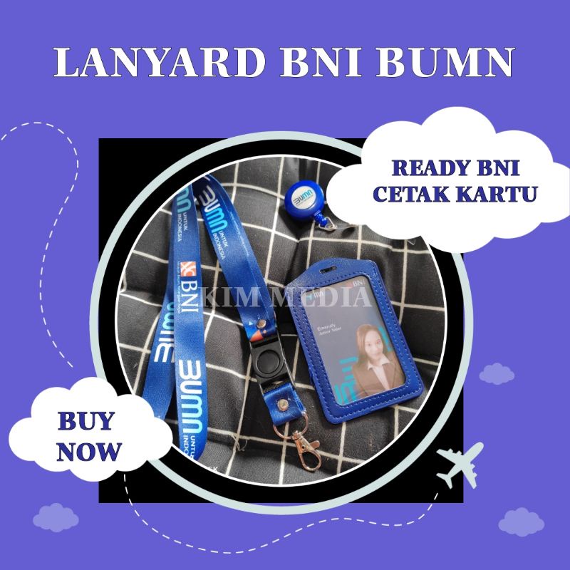 

[promo ready] Tali idcard BNI BUMN DG/ LANYARD BNI BUMN READY STOCK