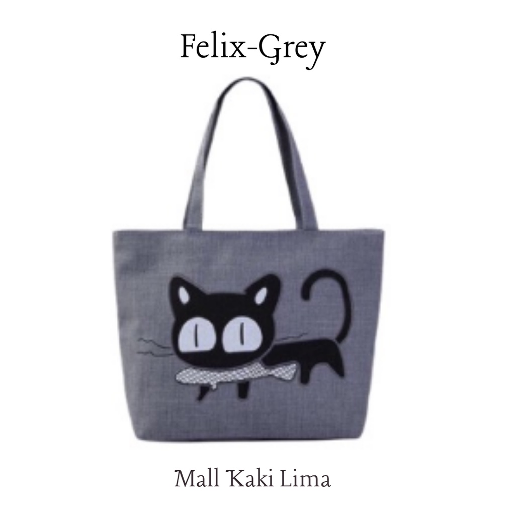 TAS TOTEBAG WANITA MOTIF FELIX