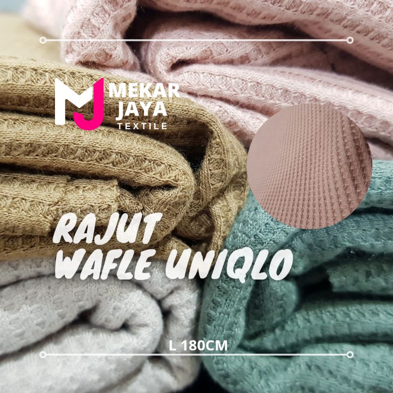 Waffle UNIQLO /Kain Rajut [Grade A|Premium]