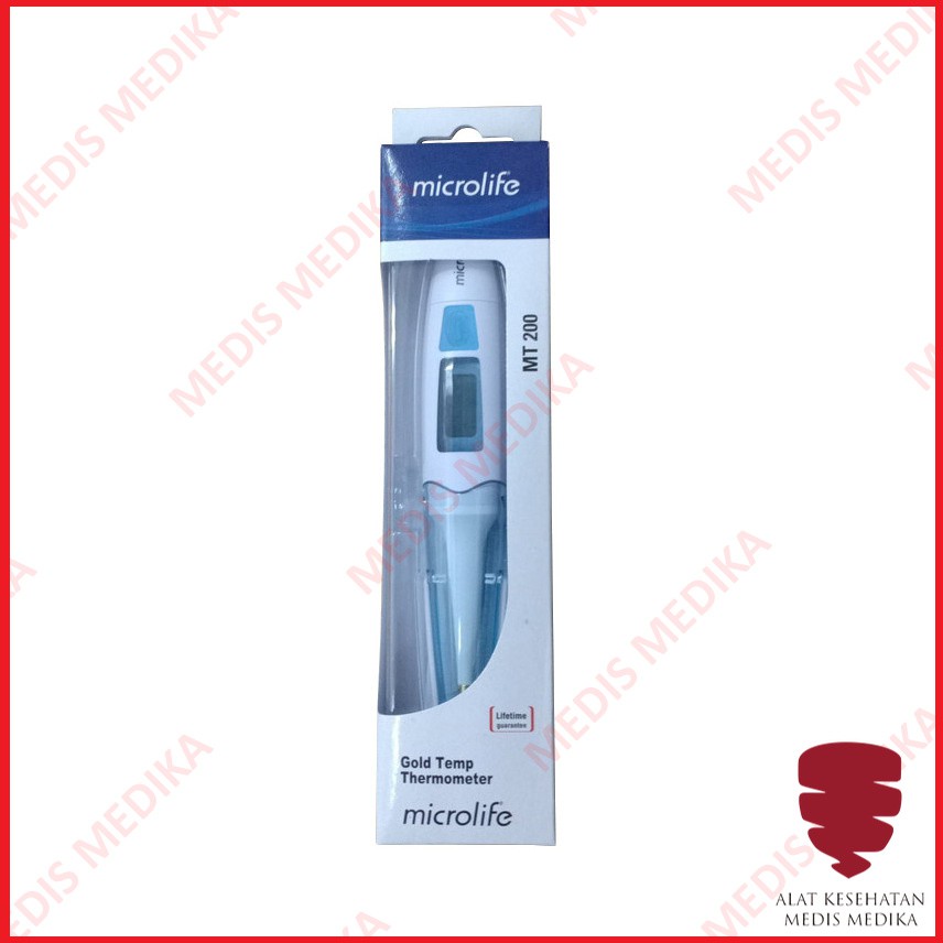 Thermometer Digital Microlife MT200 Alat Ukur Suhu Badan Tubuh Termometer Elastis Thermo Gold Tip