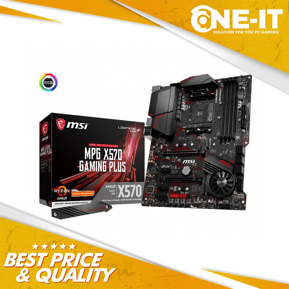 Motherboard MSI MPG X570 GAMING PLUS - Kompatibel dengan Prosesor Ryzen 3-9 Gen