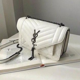 tas ysl putih
