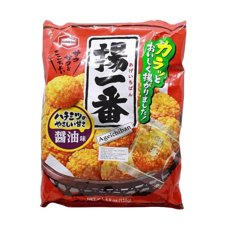 

Kameda Age Ichiban - Shoyu & Honey Flavor 138 Gr Snack Jepang Krekers