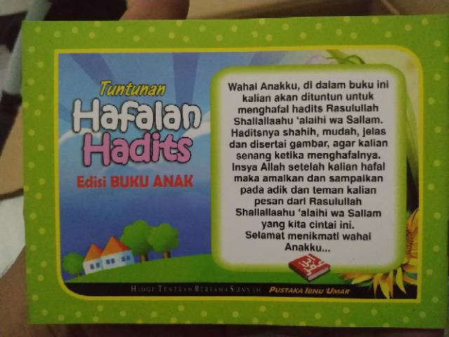 TUNTUNAN HAFALAN HADITS EDISI BUKU ANAK