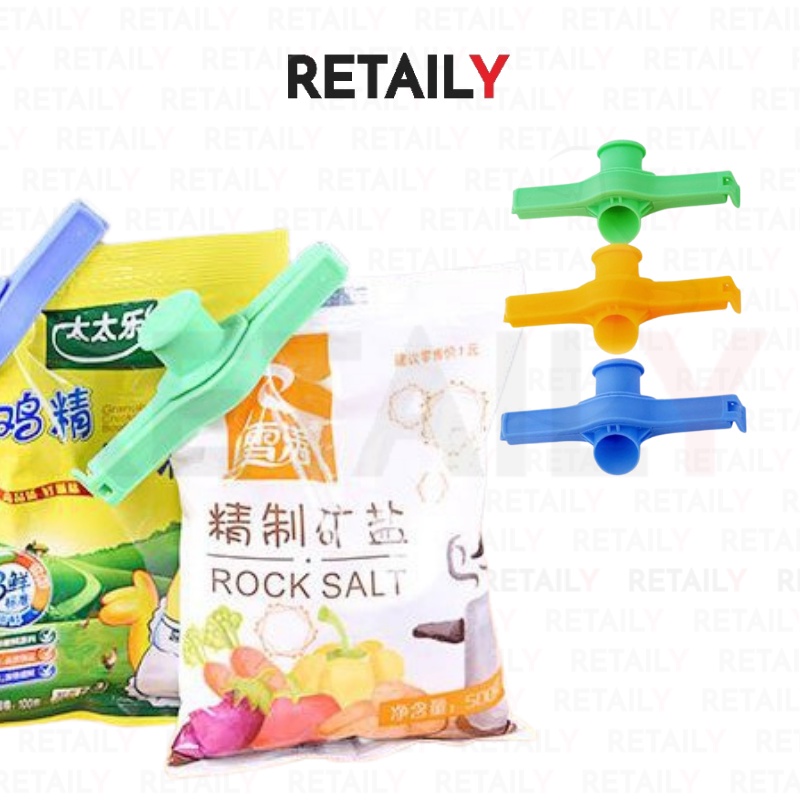 Retaily HL0176 Klip Segel Plastik Penutup Makanan Clip Penjepit Kemasan Snack Food Sealer