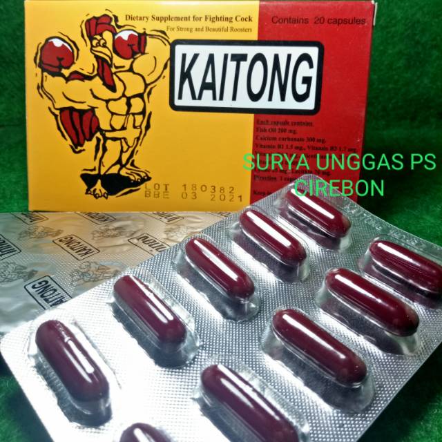 Multivitamin ayam aduan KAITONG isi 20 butir