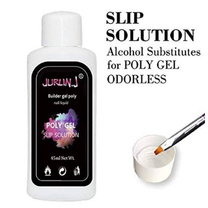 Polygel Slip solution poly gel water anti slip 45ml cairan Polygel nail extension