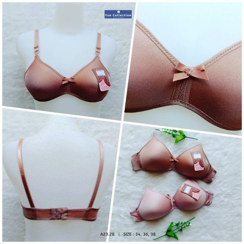 Bra Tanpa Kawat Aomiqi PJ V1/Bra Kancing 2/Bra Cup Mini/Bra Cup Kecil
