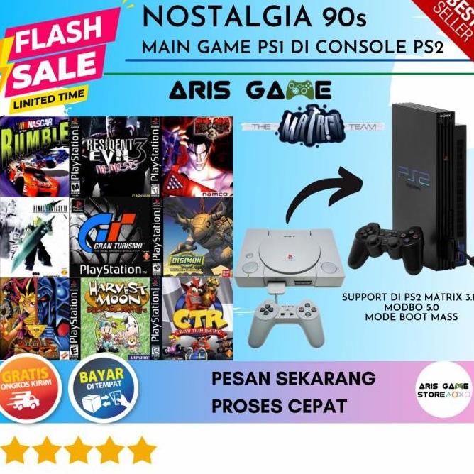 BISA COD FLASHDISK ISI GAME PS1 MAIN DI PS2 - +CHEAT 10GAME, YA MATRIX 3.1n