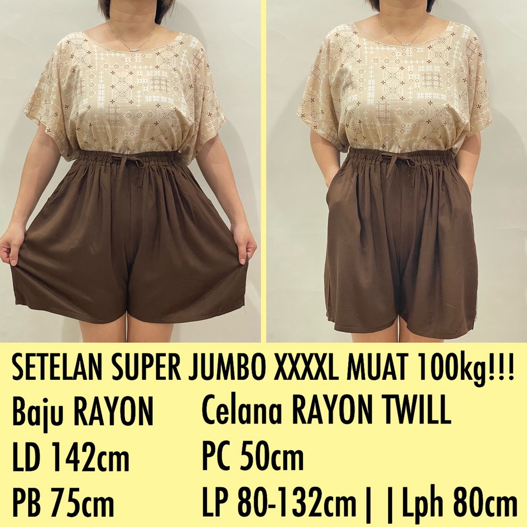 PAKET COMBO K !!! SETELAN BAJU BALI SUPER JUMBO FIT TO 4XL REAL PICT!!!