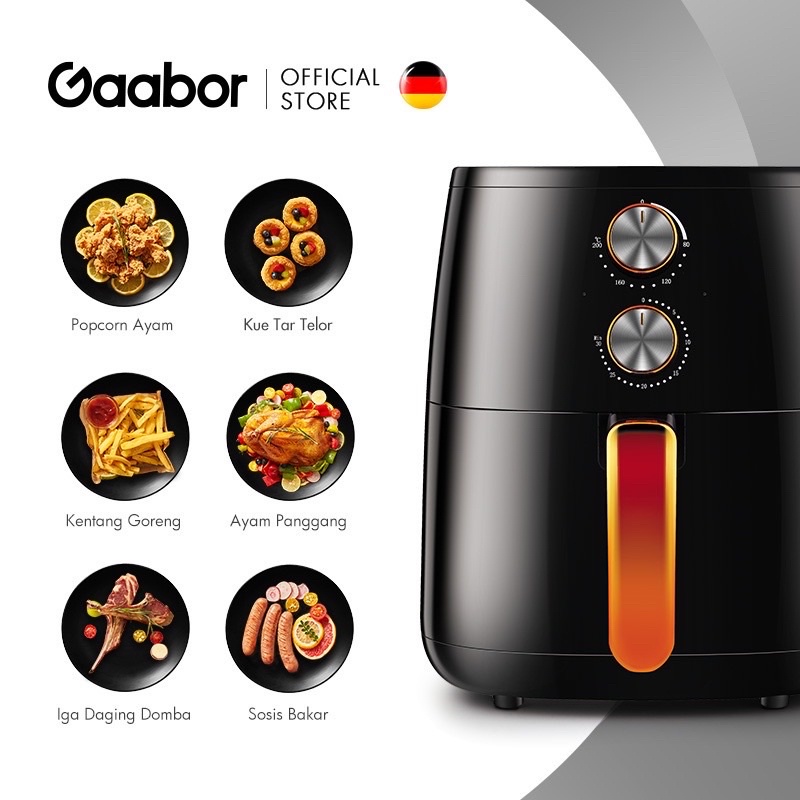 GAABOR AIR FRYER 5 L MESIN PENGGORENGAN TANPA MINYAK GA-M5A