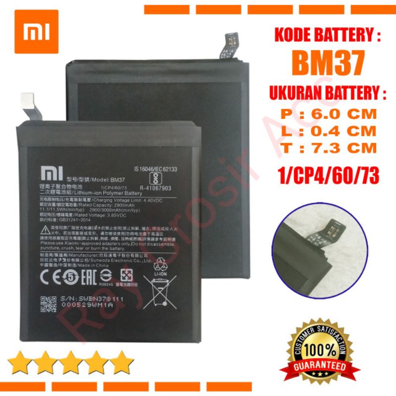 Baterai Original Xiaomi BM37 BM 37  BM-37 MI 5S Plus Mi 5S+ MI5SPlus