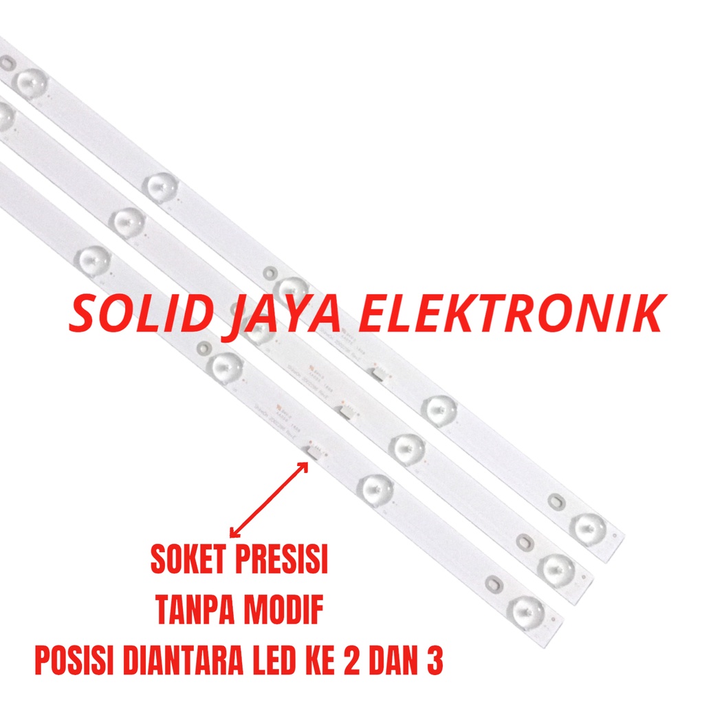 BACKLIGHT TV LED PANASONIC 32 INC TH 32F303 32F303G TH32F303 TH32F303G LAMPU BL 7K 3V 32F TH-32F303 TH-32F303G 7 KANCING 7LED LED PANASONIK 32INCH 32IN 32INC