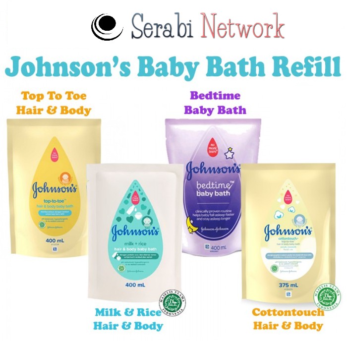 Jual Johnsons Baby Bath Refill 400ml Shopee Indonesia