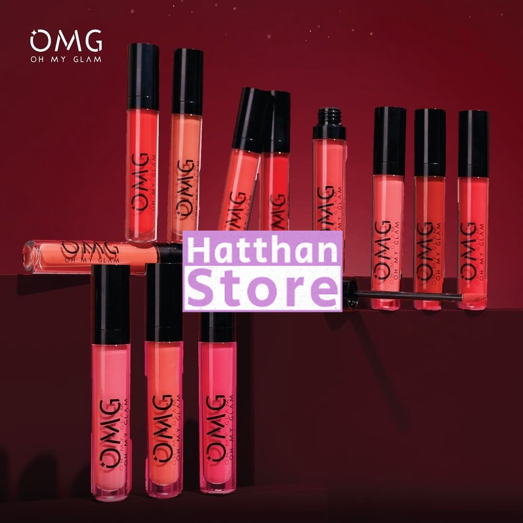OMG OH MY GLAM MATTE KISS LIP CREAM 3.5g ( LIPSTICK LIPSTIK LIPCREAM )