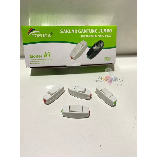 Saklar Gantung Jumbo Tofuda Model A9 (1 pack isi 50)