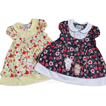 dress baju bayi katun LALA DUA KUCING