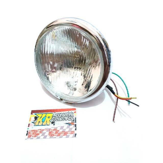 Headlamp Jute Kaca Datar Bening