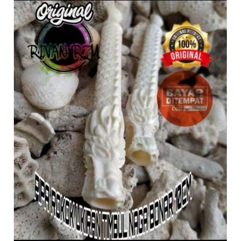 Pipa cangklong tulang sapi imfort ukir naga
