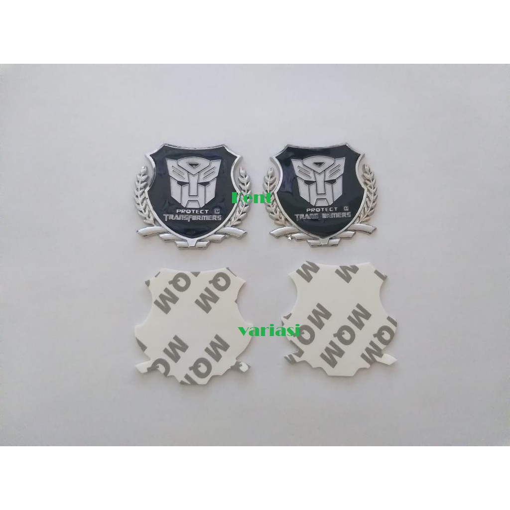 Emblem logo Metal logam mobil Logo TRANSFORMER