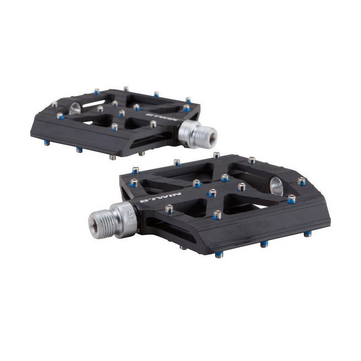 Decathlon Btwin Pedal Sepeda Gunung Freeride Aluminium - Hitam - 8244912