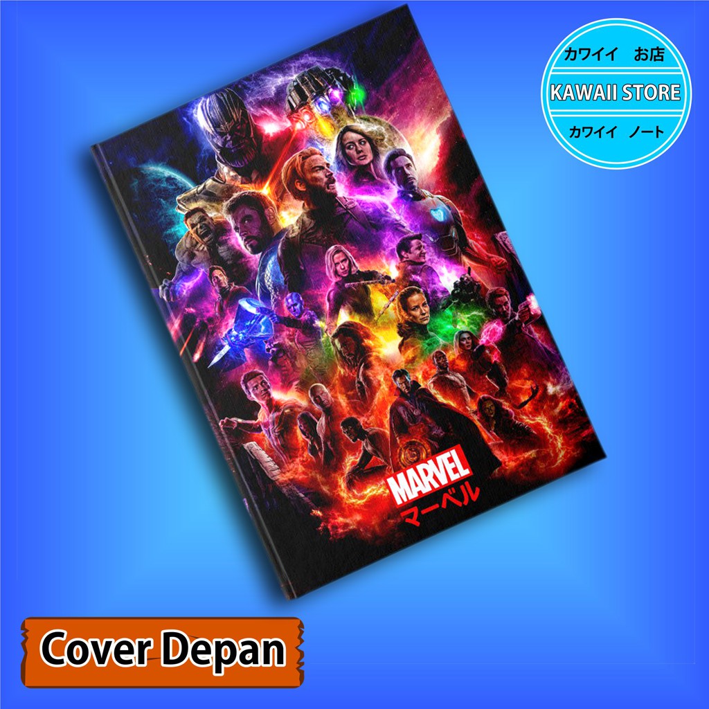 

Notebook / Pocket book Hard Cover Film Marvel AVENGERS END GAME C uk A5 & A6 / Notes Book