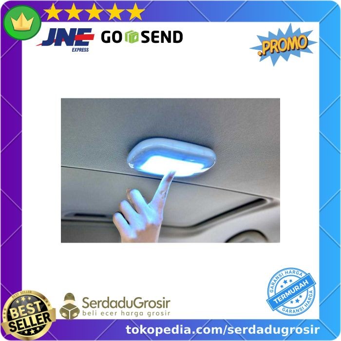 Lampu LED USB Plafon Langit-Langit Atap Mobil Ceiling Sensor Sentuh
