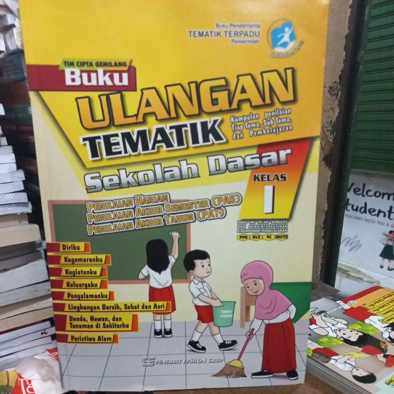 Buku ulangan tematik kelas 1 sd.