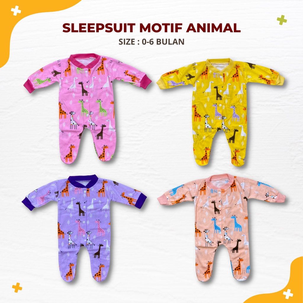 Sleepsuit Baju Celana Tutup Jumper Newborn 0-6 Bulan