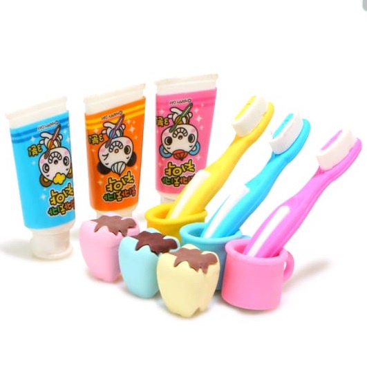 

1 Set Penghapus Sikat Gigi / Eraser