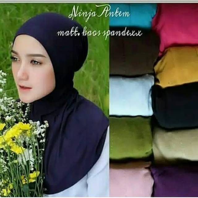 Ciput Ninja Antem resleting / Inner Hijab / Inner Simple /Dalaman Kerudung