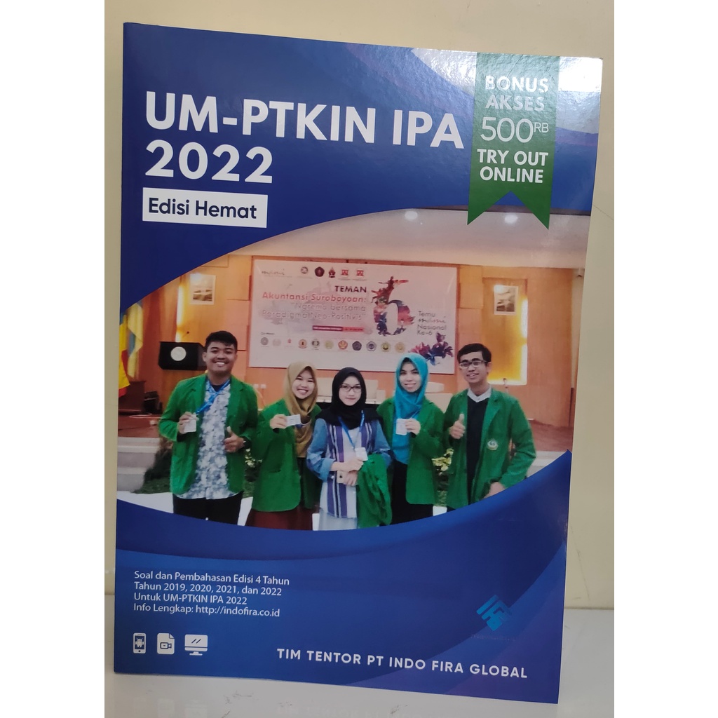 Soal dan Pembahasan Buku  UMPTKIN IPA 2022 (Edisi Hemat) + Bonus Akses Online
