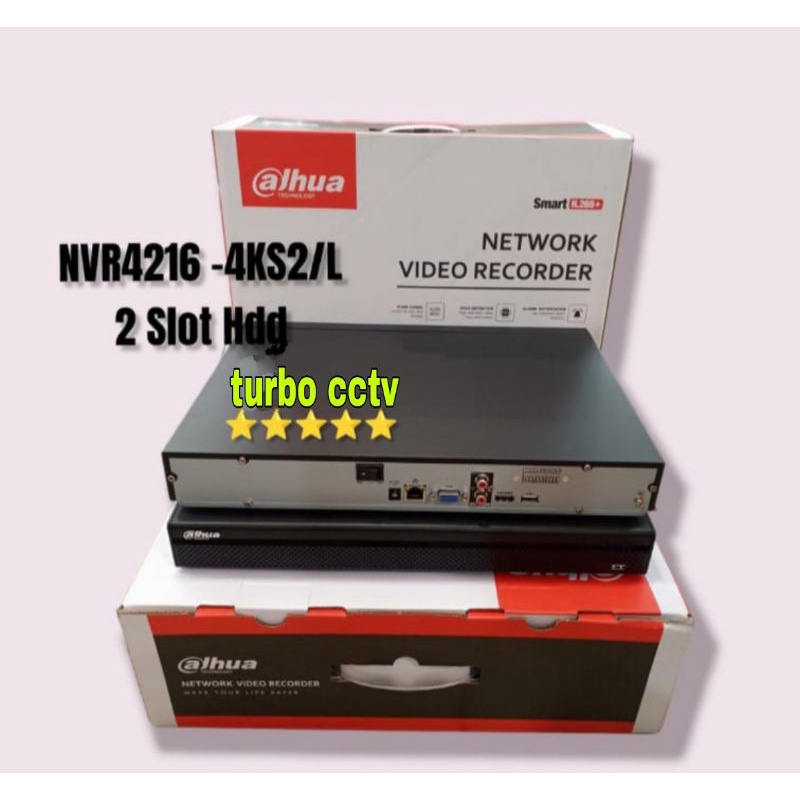 NVR DAHUA 16 CHANNEL 4K NVR4216-4KS2 NON PoE Original Garansi 2 Tahun