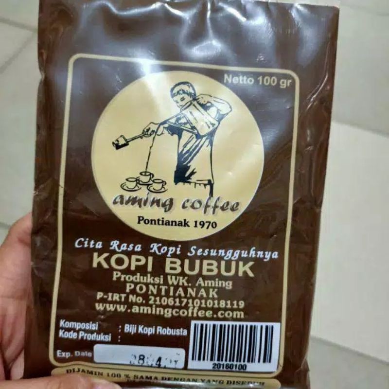 

Kopi Bubuk AMING 100GR khas Pontianak