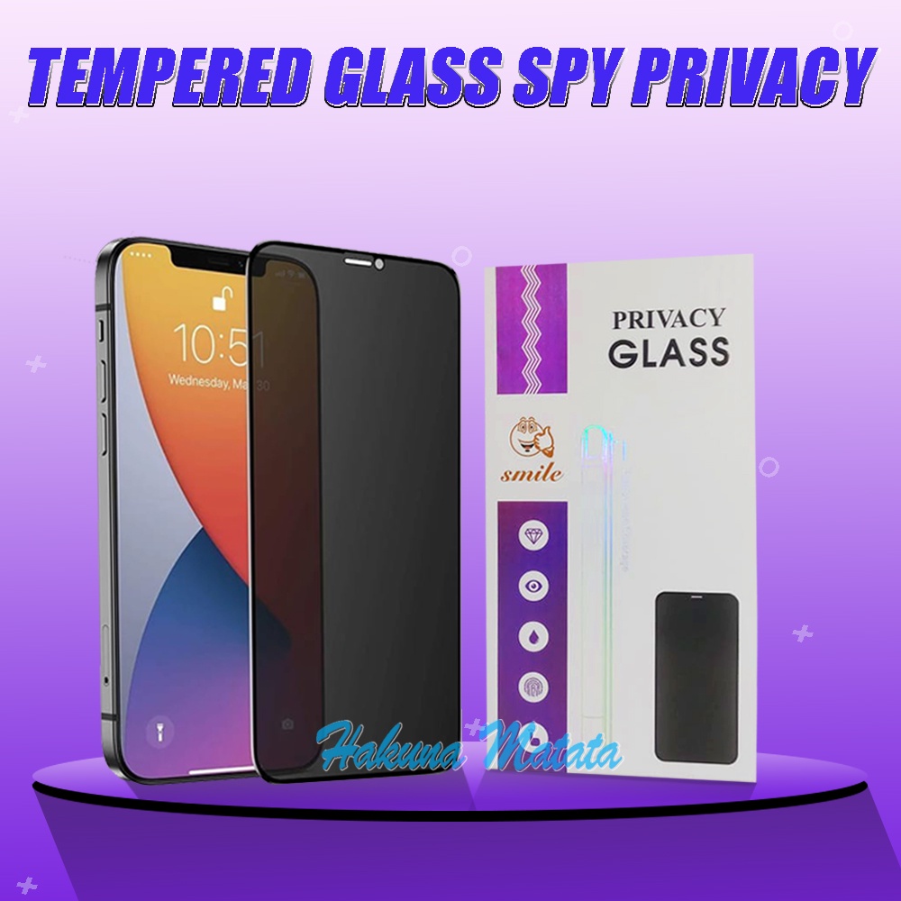 Anti Spy iPhone X / iPhone Xs 5.8 inch / iPhone Xr 6.1 inch / iPhone Xs Max 6.5 inch Tempered Glass 