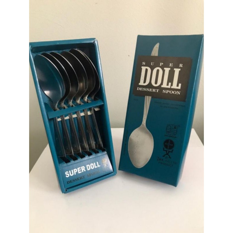 DOLL : SENDOK DAN GARPU MAKAN STAINLESS STEEL ASLI SUPER DOLL