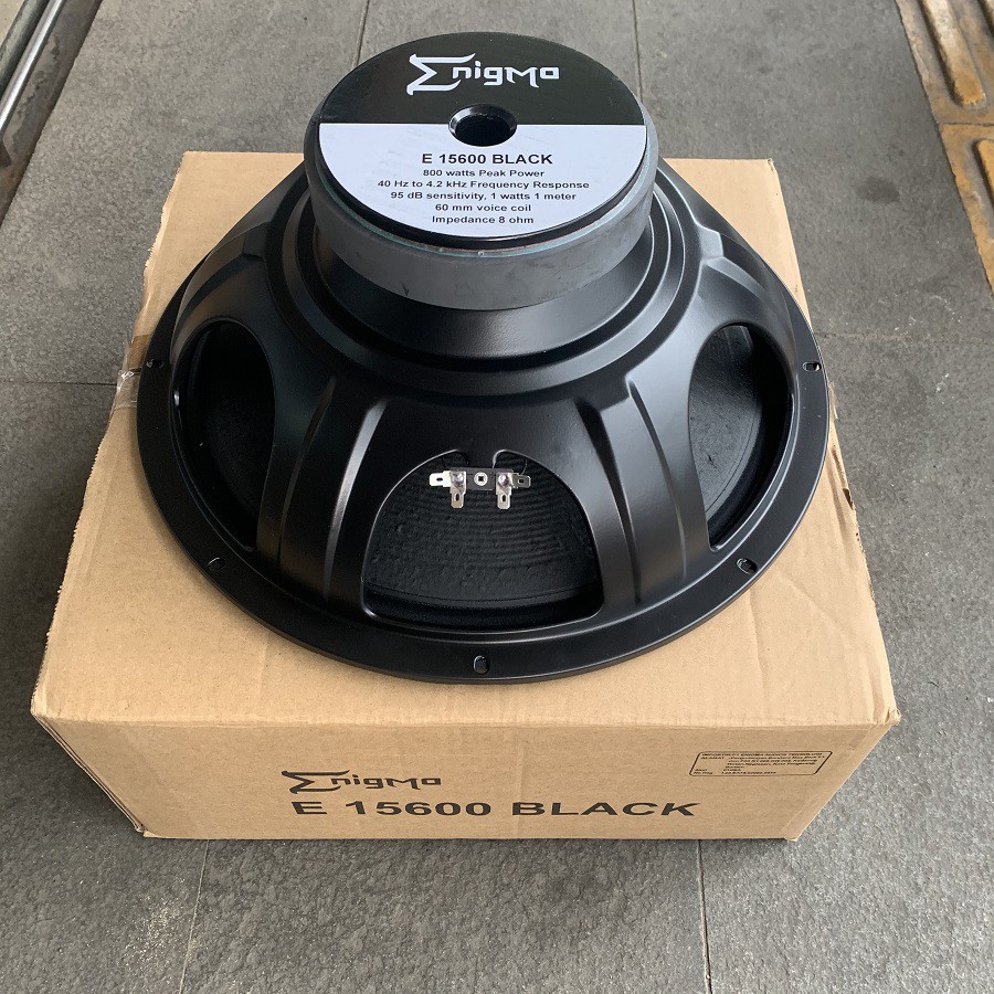 Speaker 15 inch Enigma E 15600 Black 500W Watt 15in Woofer Bass