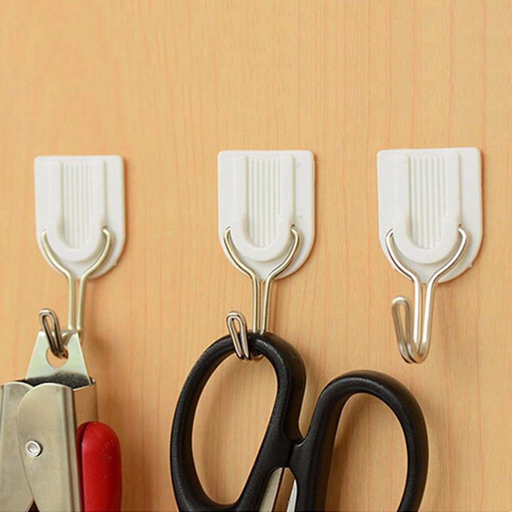 Nickolas1 Wall Hook 6PCS Tahan Lama Serbaguna Suction Cup Plastik Dinding Dapur Organizer