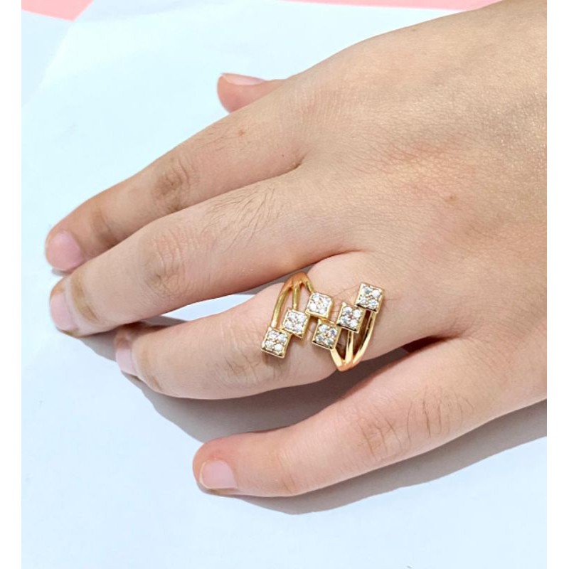 cincin wanita //cincin lapis emas //cincin permata//perhiasan//cincin