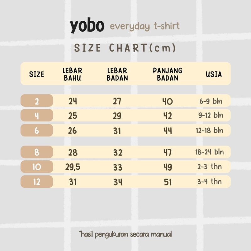 YOBO Everyday Set | Setelan Anak Bayi Baju Tidur Santai