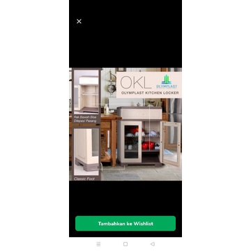 Rak Piring Plastik Olymplast Kichen Locker