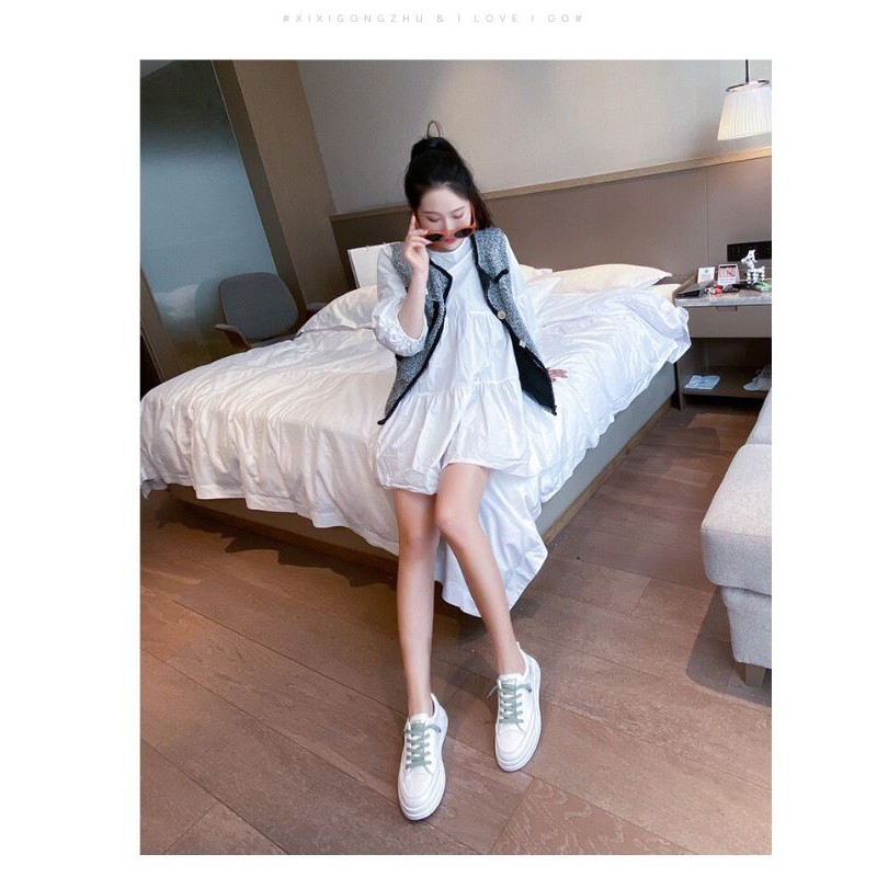 ( AMOUR ) Sepatu Wanita Sneakers Basic Fashion Import Putih  Z12