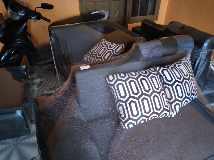 Sofa L Sudut Davinci + Meja (harga Obral)