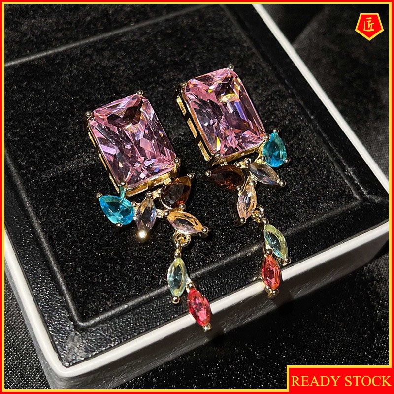 Fashion Diamond Earrings Color Earrings