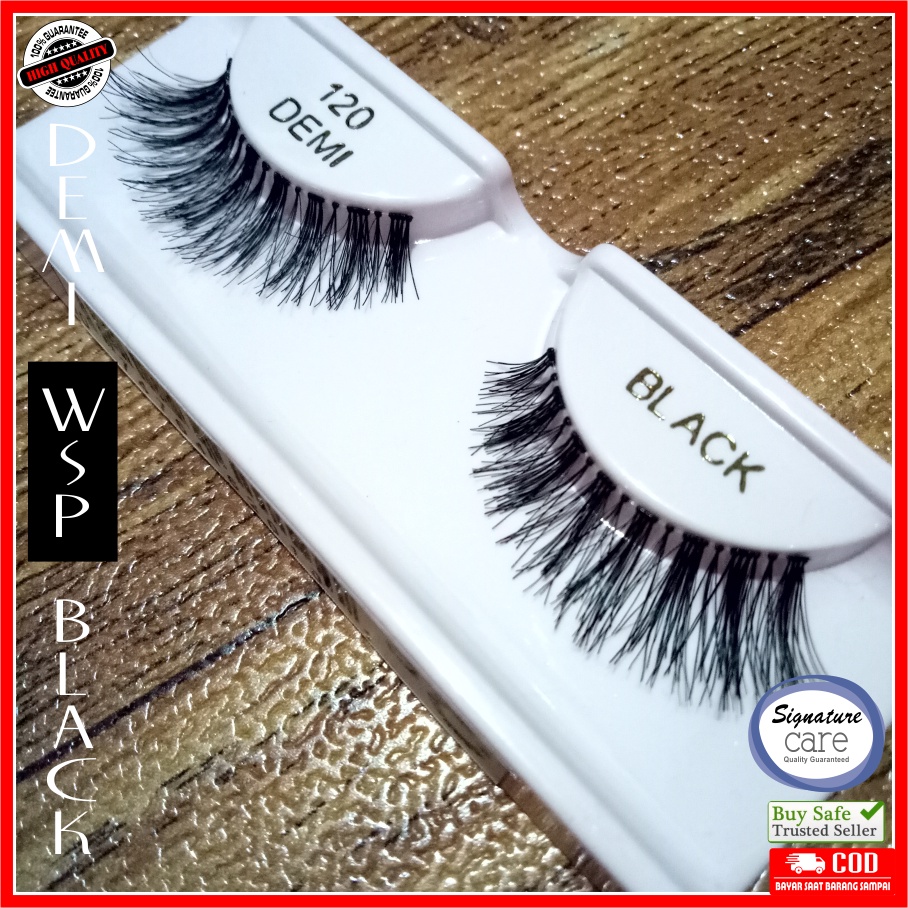 Bulu mata palsu False Eyelash WSP DEMI BLACK  Bulumata Lembut Ringan Nyaman Premium KUALITAS Export